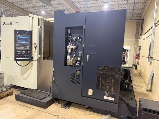 Makino #A61NX, CNC horizontal machining center, 5-Axis, (2) full contouring 19.7" pallets, 28.7" X, 25.6" Y - Image 1