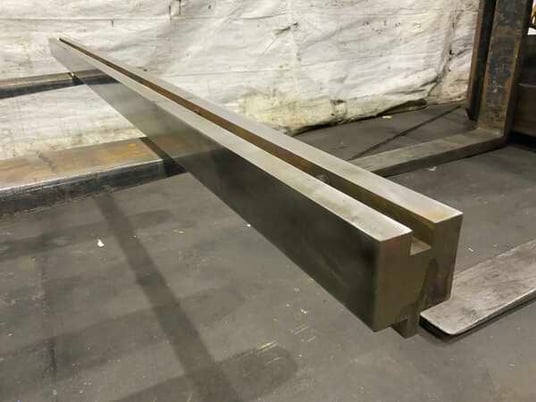 83-5/8" L, Press brake die filler block, 3" die width, 2-13/16" die height, 1/2" tang - Image 1