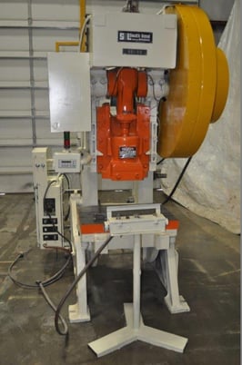 80 Ton, Southbend Johnson #80-FW-AC, OBI press, 4" stroke, 15.5" Shut Height, 3.5"adj., 85 SPM, 36" x24"bed - Image 1