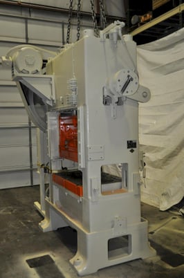 100 Ton, Minster #P2-100 48, straight side double crank press, 1-1/2" stroke, 11" Shut Height, 2" adj. - Image 3
