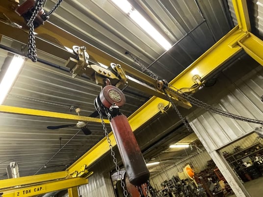2 Ton, Freestanding Bridge Crane - 18' L x 10' width x 11' T (Already Taken Down) - Image 7