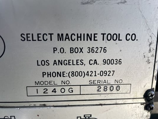 12" x 40" Select #1240G, Engine Lathe, 1.5" bore, 60-1240 RPM, 2 HP, 230 V. - Image 2