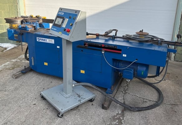 12" x 3" Pines #2, Horiz Hydraulic Tube Bender, 6 RPM, 10 Hp, 2000 PSI, Dial-A-Bend-SC Control, 2016 - Image 1