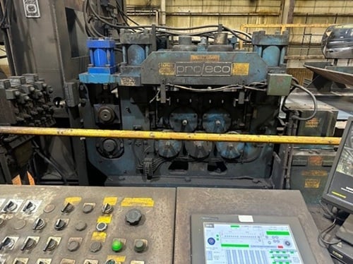 Pro-Eco, Five Roll Heavy Gauge Inline Flattener, (5) 10" Work Rolls, (2) 12" Pinch Rolls, 300 HP, 600 FPM - Image 2