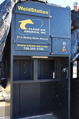 4000 cfm Clean Air America #WeldStation-Dual booth with collection system, 904 sq.ft., reconditioned - Image 2