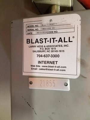 900 cfm Blast It All #RPJ-2, Cartridge Collector, 600 sq.ft., reconditioned - Image 4