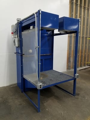 4000 cfm Filter-1 #Benchtron, downdraft dust collection table, 825 sq.ft., reconditioned - Image 1