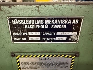 10' x 5/16" Roundo #PA225, Initial 3 Roll, Hydraulic Adjust., Hydraulic Drop End, Remote Operator Pendant - Image 4