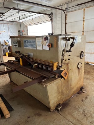 1/4" x 6' U.S. Industrial #0625, hydraulic shear, (1) set extra blades, 1990' s - Image 2