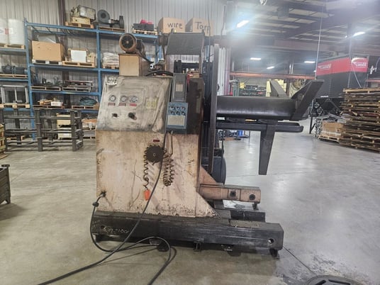10000 lb. American Steel Line #1000, motorized uncoiler, 36" width, hydraulic expansion, holddown arm, 1990 - Image 1