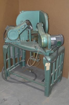 14" Pistorius #MN-300, Semi-Automatic Double Miter Saw, 4" x 2-5/8" max. cutting, 6" x 29" x 36" table, 5/8" - Image 4