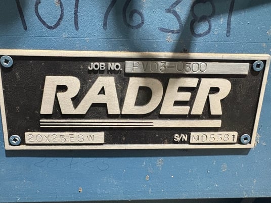 20" Radar #20x25ESW, rotary airlock feeder - Image 3