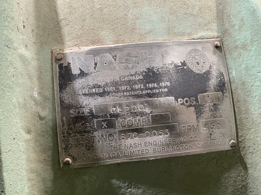 Nash #CL-2001, Vacuum Pump - Image 2