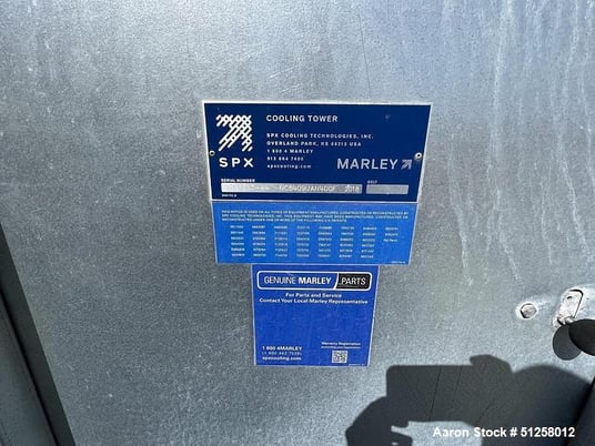 790 Ton, SPX Marley #NC8409U, Crossflow Cooling Tower, 6600 GPM, 50 HP, 1800 RPM, 230/460 V., 2018 - Image 6