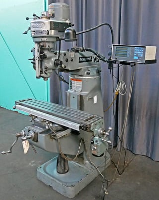 Bridgeport #Series-1, Vertical Milling Machine, 30" x 12" x 16" trvls, 80-2720 RPM, 6-3/4" - 18-3/4" throat - Image 3