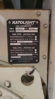 30 KW Kato #N30FPG4, Nat Gas LP Generator, 3PH, 312 Hrs - Image 5