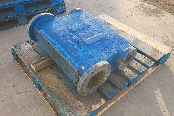 National #J-150-L, Triplex Pump Fluid End, 5" Stroke, Aluminum Bronze Fluid End, 6" Suction, 3" Discharge - Image 4