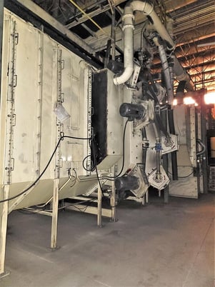 Wheelabrator, (12) 15 HP wheels, 72" x 96", 2001 - Image 3