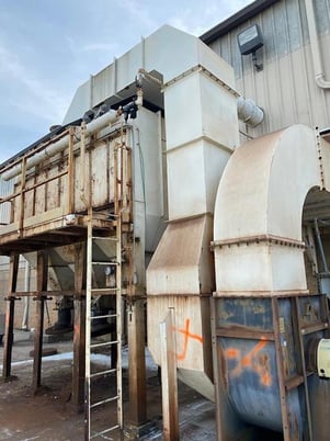 Wheelabrator, (12) 15 HP wheels, 72" x 96", 2001 - Image 9