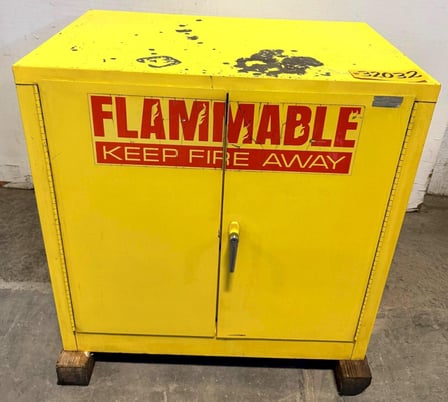 Lab Safety #2443, Flammable Storage Cabinet, (2) doors, 30 Gallons, 43" width x 18" D x 44" H - Image 1