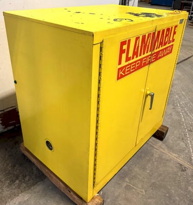 Lab Safety #2443, Flammable Storage Cabinet, (2) doors, 30 Gallons, 43" width x 18" D x 44" H - Image 2