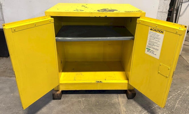 Lab Safety #2443, Flammable Storage Cabinet, (2) doors, 30 Gallons, 43" width x 18" D x 44" H - Image 4