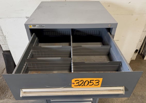 10 Drawer Stanley Vidmar Storage Cabinet, 30" width x 27-3/4" D x 59" H - Image 4