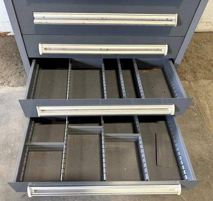 10 Drawer Stanley Vidmar Storage Cabinet, 30" width x 27-3/4" D x 59" H - Image 8