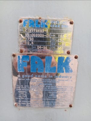 Falk Enclosed Gear Drive #2195YBXU3-K, 168.70 :1 ratio - Image 2
