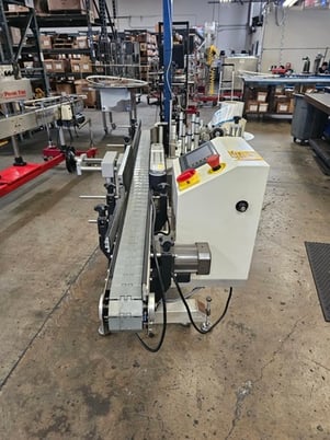 Accutek/Chadam, Bottling Line w/ 2-Head Gravity Filler, Accutek SA-1 Automatic Chuck Capper, Accutek APS106 - Image 5