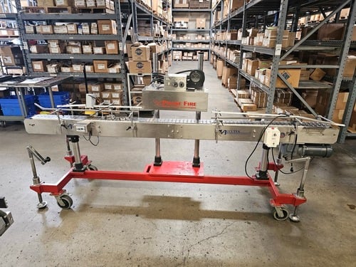 Accutek/Chadam, Bottling Line w/ 2-Head Gravity Filler, Accutek SA-1 Automatic Chuck Capper, Accutek APS106 - Image 7