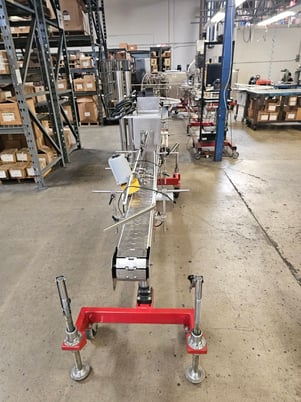 Accutek/Chadam, Bottling Line w/ 2-Head Gravity Filler, Accutek SA-1 Automatic Chuck Capper, Accutek APS106 - Image 8