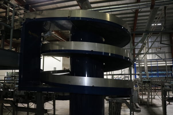 Amba Flex #SV-600-1600, Elevating Spiral Conveyor, 63" center diameter, 23.62" usable width, 24.37" gradient - Image 3