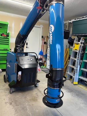 900 cfm Miller #FiltAir-Capture-5, Portable Fume Extraction System w/ 10' Extraction Arm, 452 sq.ft filter - Image 4