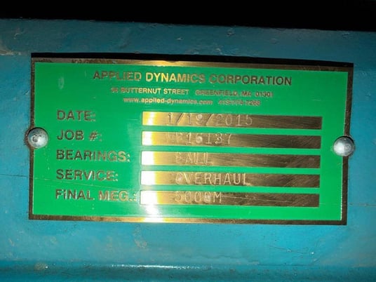 400 HP 3580 RPM Teco Westinghouse, AC Motor, Frame 5808A, 2300/4160 Volts, 87.5/48.4 amps, 2015 - Image 7