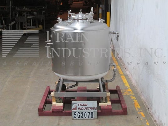 300 gallon Precision Stainless, 316L Stainless Steel vacuum rated jacketed tank, 48" diameter x 37" straight - Image 4
