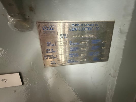 200 Amp. Gw, 25 KV - Image 2