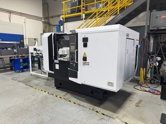 Mectron #MCH-481B, CNC lathe, 3" bar, 25 ATC, 12k RPM, #40, 5-Axis, Fanuc 31i-B5, 3' bar loader, chip - Image 1