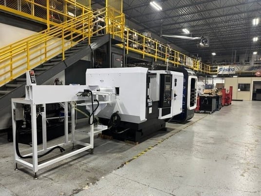 Mectron #MCH-481B, CNC lathe, 3" bar, 25 ATC, 12k RPM, #40, 5-Axis, Fanuc 31i-B5, 3' bar loader, chip - Image 4