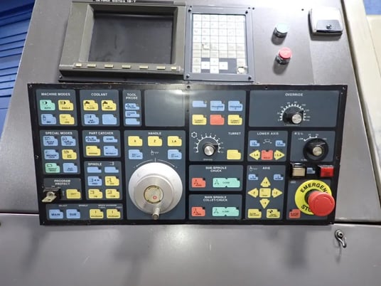 Hardinge #SGSS-42, CNC Lathe, w/Chip Conveyor, GE Fanuc Series 18-T Control, 31 kW, 230 V, Multiposition Tool - Image 3