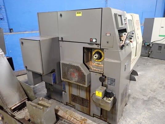 Hardinge #SGSS-42, CNC Lathe, w/Chip Conveyor, GE Fanuc Series 18-T Control, 31 kW, 230 V, Multiposition Tool - Image 7