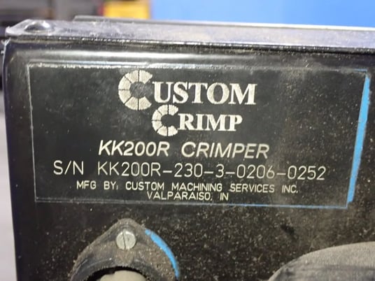 Crimper, Custom Crimp #KK200R, 3.6 kW, 1720 RPM, 230/440 V - Image 7