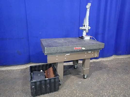 Faro #S06-02, coordinate measuring machine, w/Granite Surface Plate, Probes & Computer, 48" x 30" capacity - Image 1