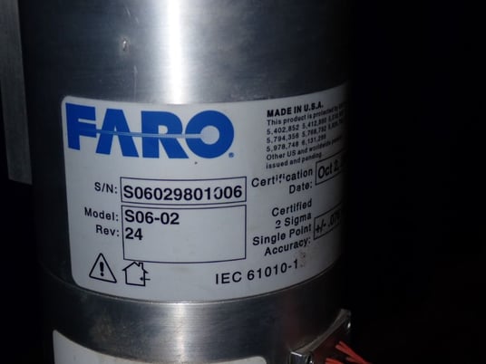 Faro #S06-02, coordinate measuring machine, w/Granite Surface Plate, Probes & Computer, 48" x 30" capacity - Image 5