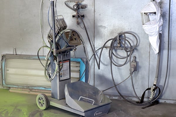 large 3 stage stainless steel powder coating syste, 6' W X 7' 6' H Can Be Made A 6 Stage Wash - Image 5