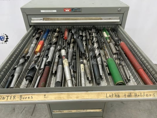 10 Drawer Rack Engineering Co., modular industrial tool storage cabinet with drill bits, 30" x 27-3/4" x - Image 7