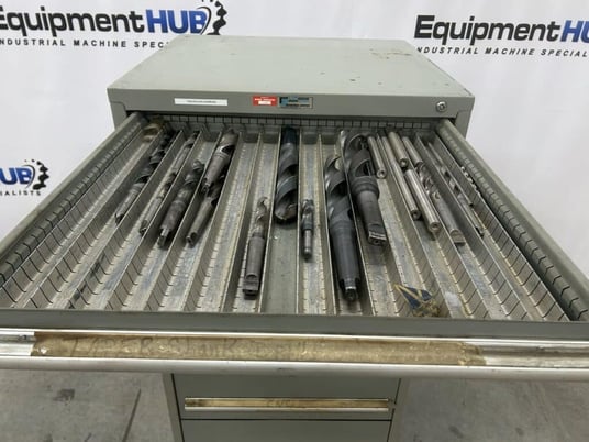 10 Drawer Rack Engineering Co., modular industrial tool storage cabinet with drill bits, 30" x 27-3/4" x - Image 8