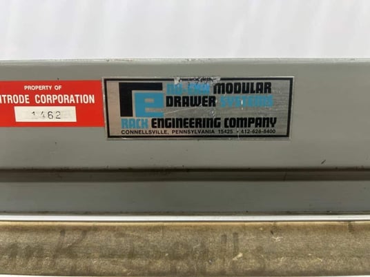 10 Drawer Rack Engineering Co., modular industrial tool storage cabinet with drill bits, 30" x 27-3/4" x - Image 9