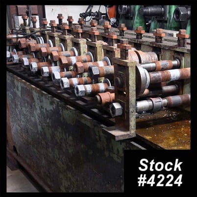 10 Stand, Dahlstrom #360-1, rollformer, 1.5" spindle diameter, 14.5" roll space, 8" horizontal centers, 4"-5" - Image 1