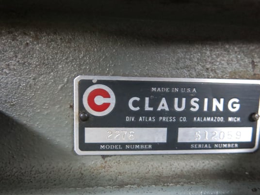 20" Clausing #2276, variable speed drill press - Image 5